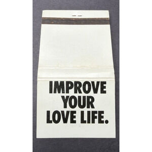 Vintage American Cancer Society Matchbook Improve Your Love Life Full